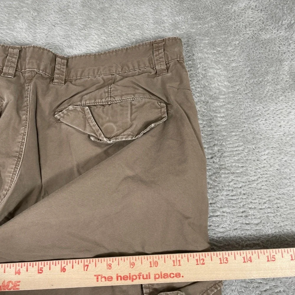 Banana Republic‎ Cargo Pants Mens 33x32 Brown Cotton Multi Pocket Utility Chino